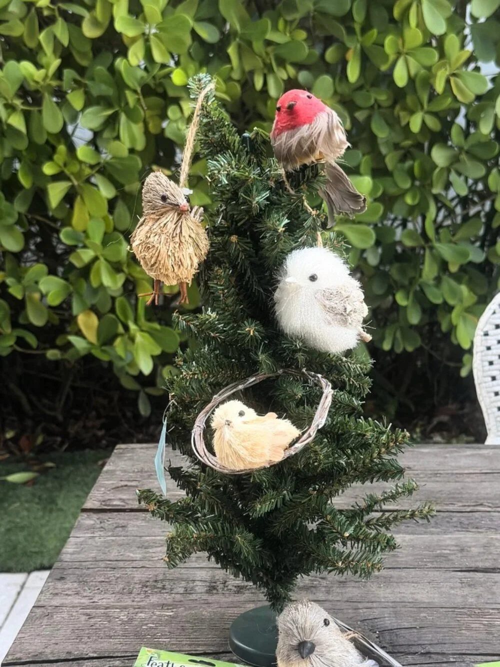 Vintage Lot of 9 Bird Themed Christmas Ornaments Woodland Rustic Tree Clip on